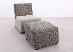 Fauteuil met hocker Ahrend Mileto